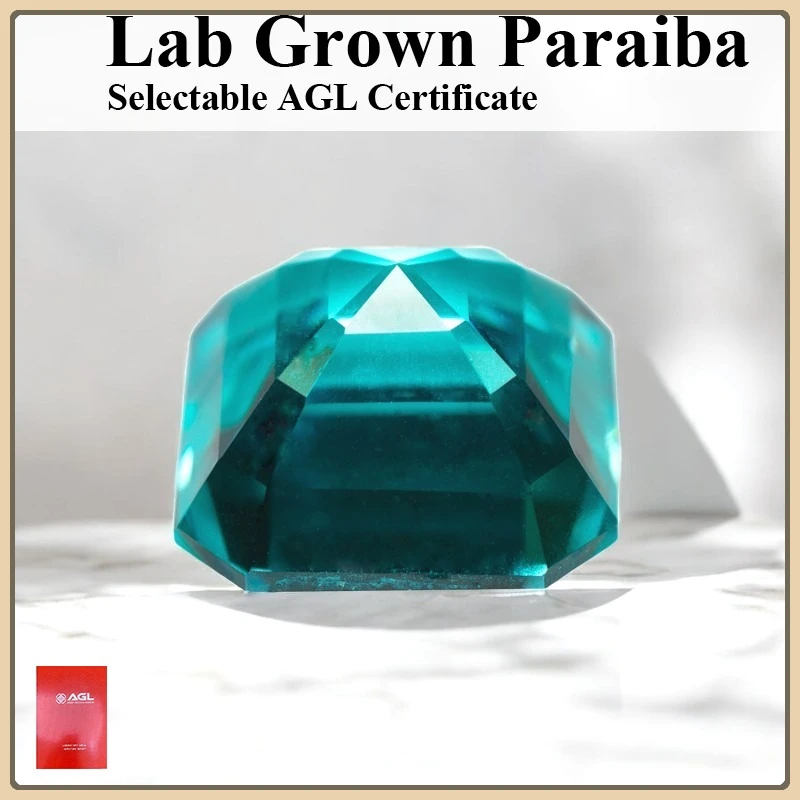 

Asscher Cut Lab Grown Параиба Очарование Драгоценный Камень Для Изготовления Ювелирных Изделий Инкрустация Кольцо Ожерелье Браслет Выбор Сертификат AGL