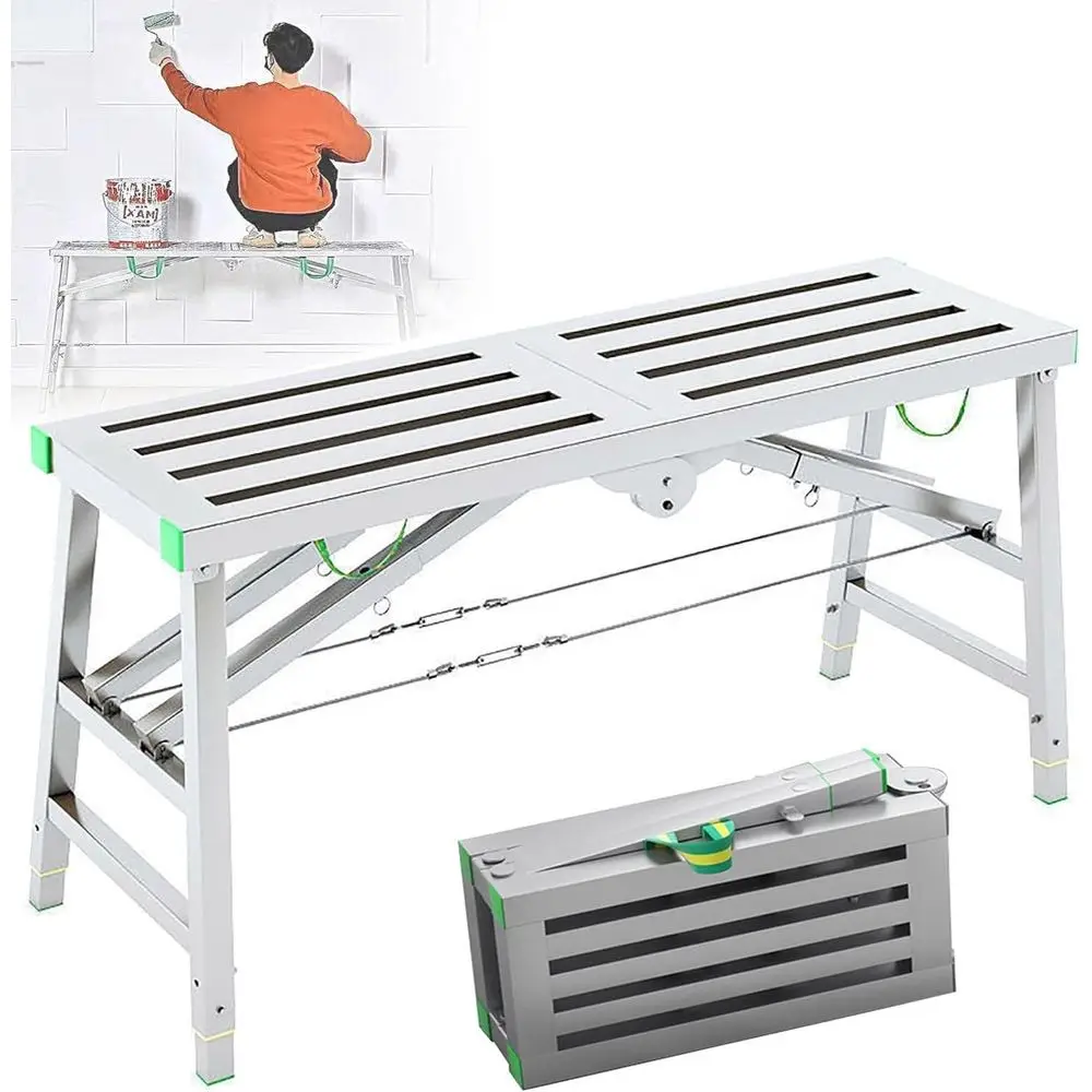 Adjustable Home Engineering Scaffold Workbench, 30-200cm Height Range, Folding Portability