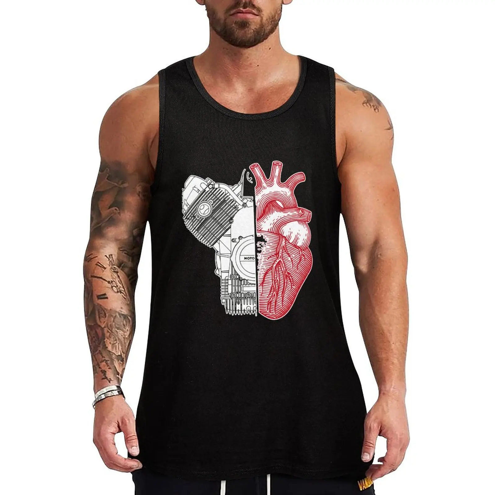 Ho un cuore bicilindrico 5 Tank Top gym accessories men T-shirt male Men's summer clothes