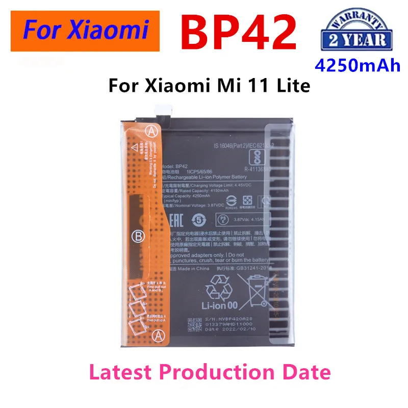 Brand New BP42 4250mAh Battery For Xiaomi  Mi 11 Lite High Quality Phone Replacement Batteries image 2