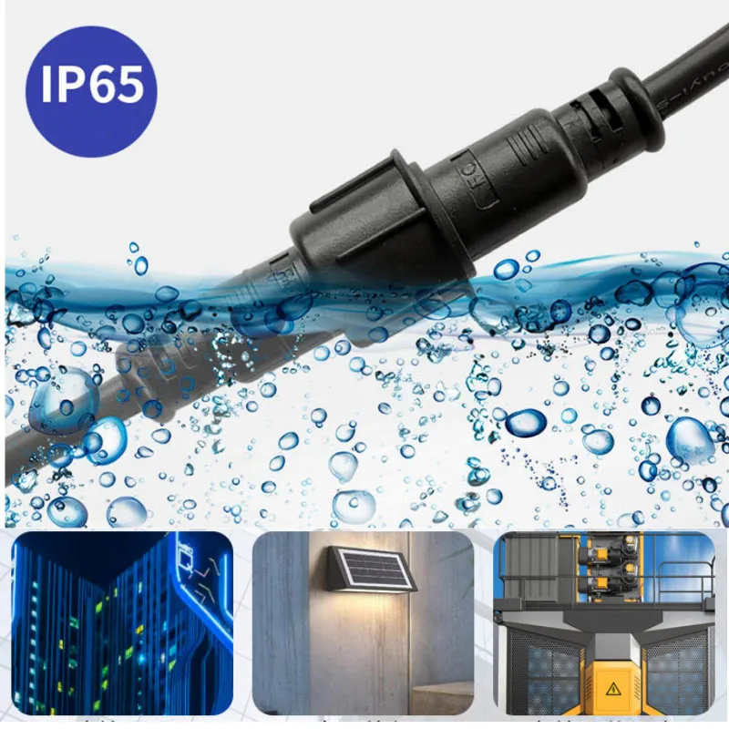 Fotografia 6: Conjunto de Conectores de Fio à Prova d'Água 2/3/4/5/6 Pinos com Cabo de 0.5-1.5mm² Conector Elétrico Avaliado para Luzes LED e Uso Externo