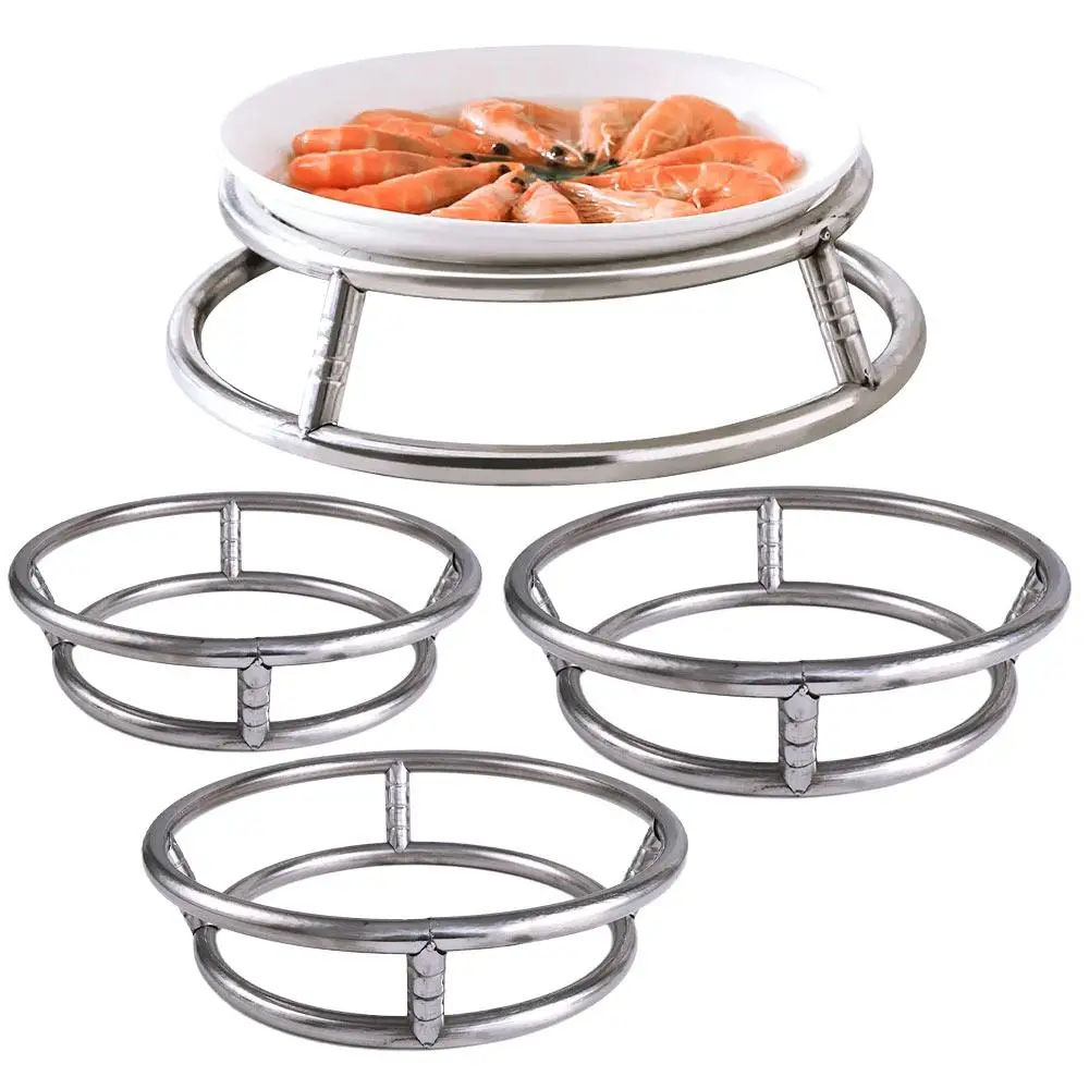 1Pcs Round Insulation Double Ring Rack Diameter 23/26/29cm Wok Rack Shelf Kitchen Supplies Holder