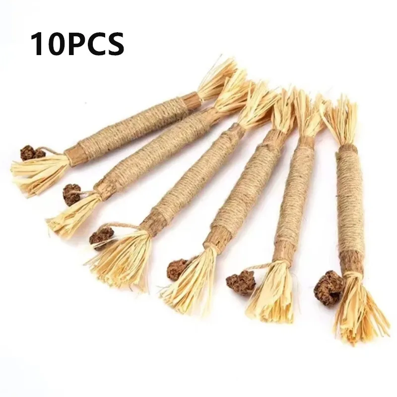 1/2/5/10PCS Natural Matatabi Pet Cat Snacks Stick Cleaning Tooth Catnip Cat Toys Actinidia Silvervine For Cats Accessory Pet Toy