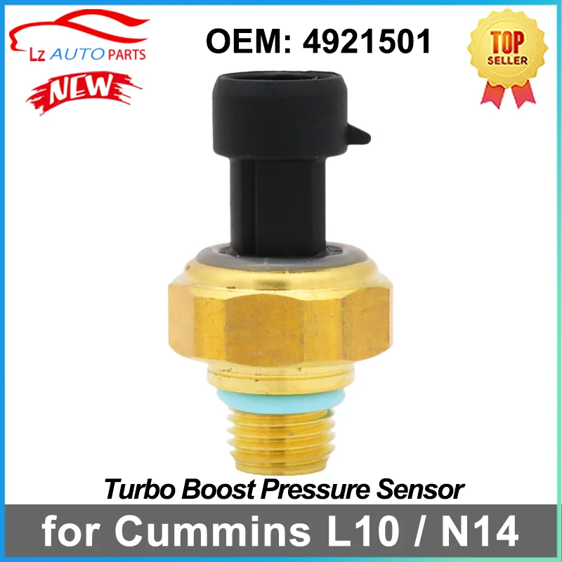 New Turbocharger Boost Pressure Sensor 4921501 3084521 for Cummins L10 / N14 Engines 3408385 904-7113 9047113