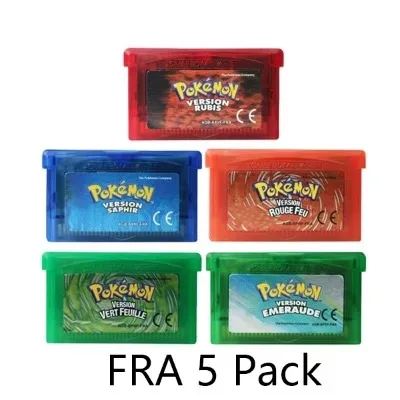 GBA-Spiel Pokemon-Serie Videospiel-Kassette Konsolenkarte Pokemon Emerald FireRed Ruby LeafGreen Sapphire Mehrsprachig