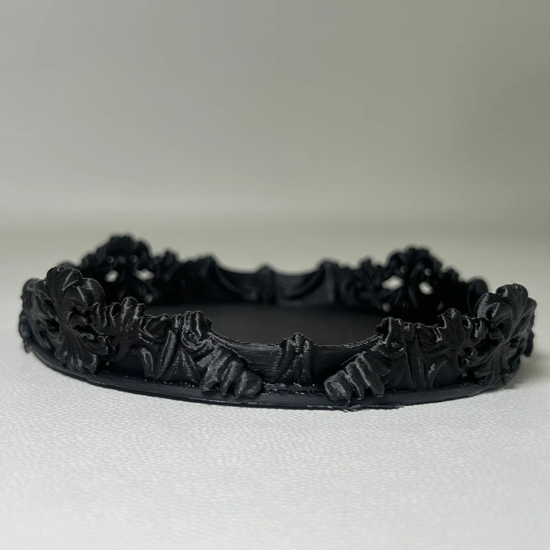 Baroque Gothic Carved Jewelry Tray, Ornate Vintage Decorative Organizer for Home Desktop Vanity Table Dresser Room Decoration