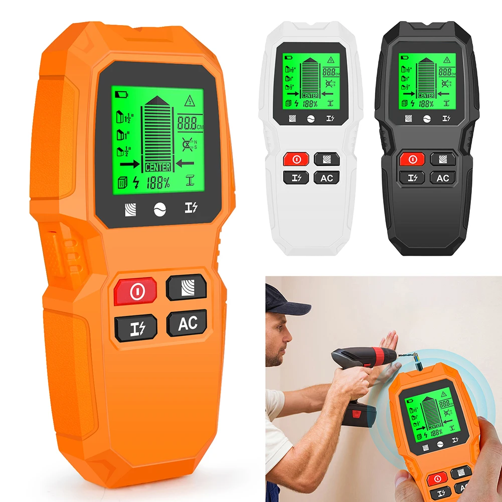 

7 in 1 Smart Stud Finder Wall Scanner with LCD Display Stud Finder High Accuracy for AC Wire Metal Studs Wood Joist Pipe