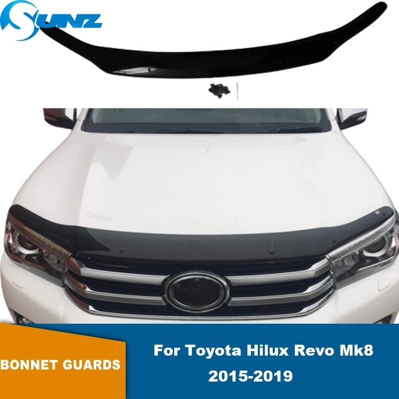 Bonnet Guard Shield For Toyota Hilux Revo Mk8 2015 2016 2017 2018 2019 Bug Shield Front Hood Deflector Protector Car Accessories