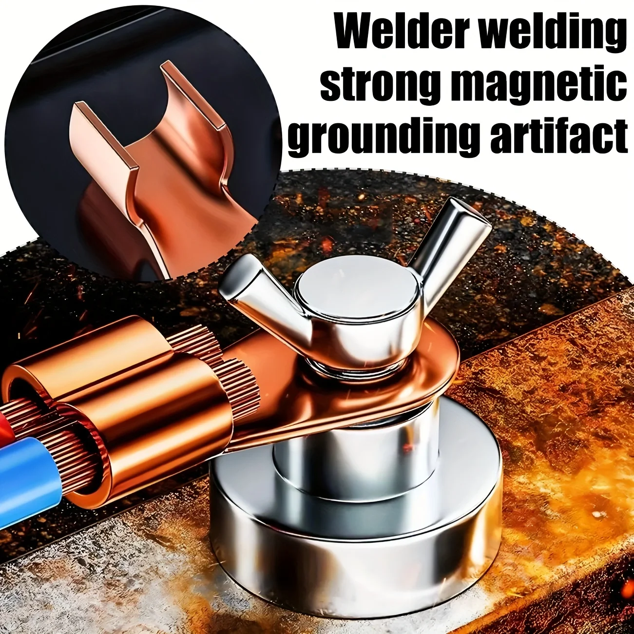 Schweißgerät zum Schweißen, starkes magnetisches Erdungswerkzeug, ein spezielles starkes magnetisches Erdungswerkzeug für starkes Einkopfschweißen