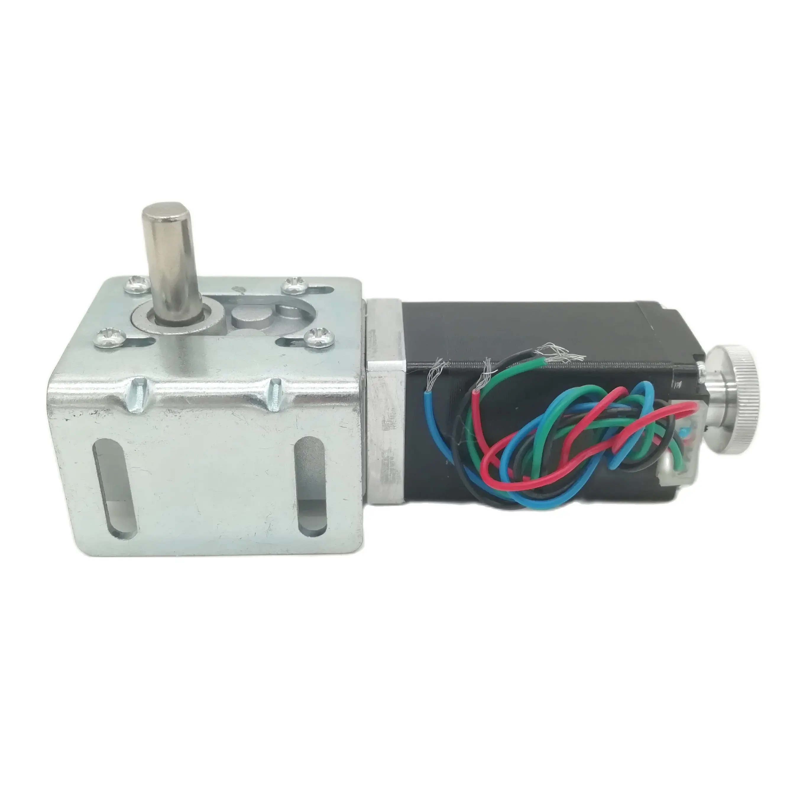 Nema11 Size Worm Gear Stepper Motor 51mm Long 10:1 Ratio 1.0Kg.cm Holding Torque