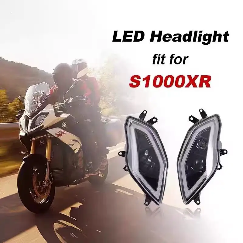 Image of 2 Stück LED-Scheinwerfer-Set mit Tagfahrlicht für BMW S1000XR 2015-2019 Motorrad-Scheinwerfer