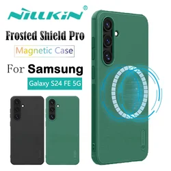 Nillkin for Samsung Galaxy S24 FE 5G for MagSafe Case Super Frosted Shield Magnetic Case Ultra-Thin Hard PC+TPU Back Matte Cover