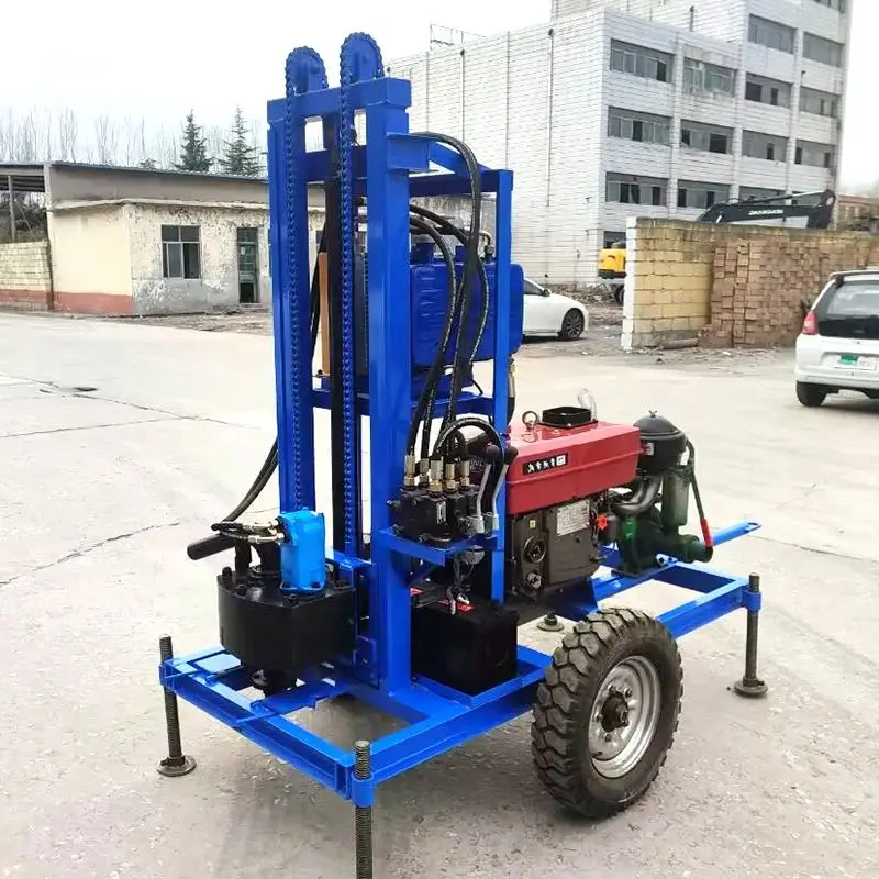 

Индивидуальная гидравлическая буровая установка для водяных скважин мощностью 22–35 л.с., 100–180 м, колесный дизельный гибкий эффективный бурение