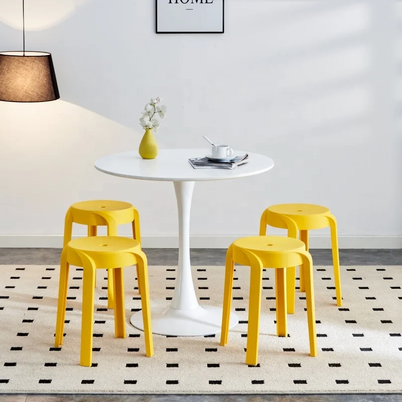 #Wholesale Cheap Plastic Stools Creative Windmill Design Thickened Stackable Simple Fashion Customizable Color School Farmhouse