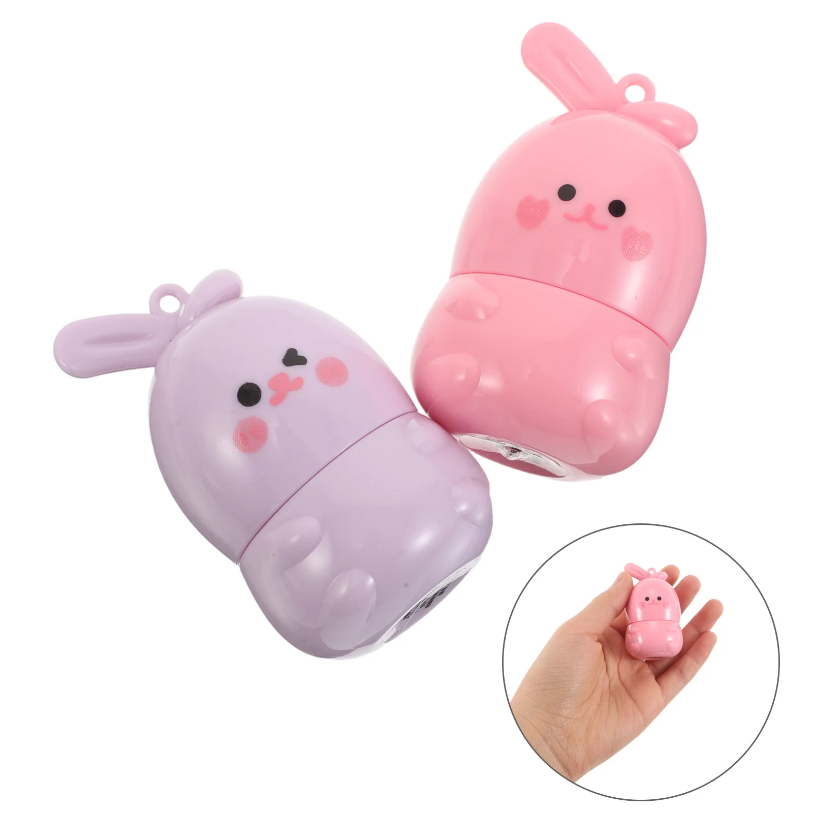 2 個かわいいデザインの色が変わるバーム保湿保湿ティント保湿リップケア女性ティーン向け固体リップグロス