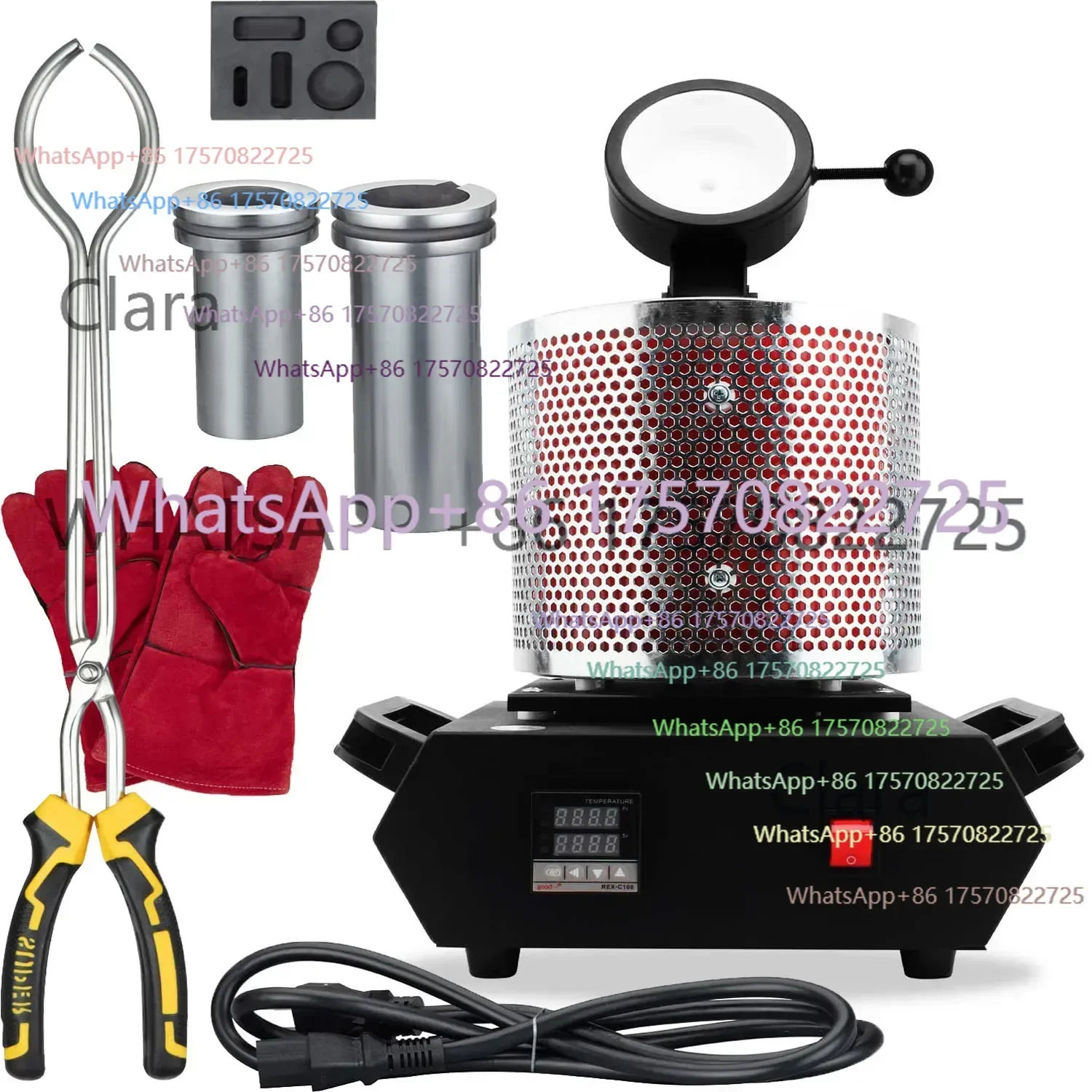 Super Value Factory StoreGold Melting Furnace Electric Digital Smelting Furnace Kit Casting Refining Jewelry Precious Metals Gol