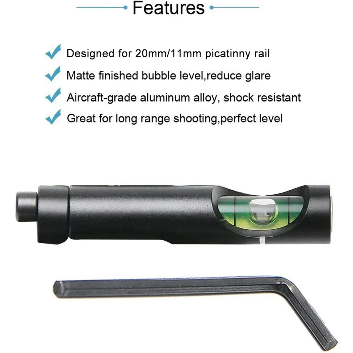 Hunting Spirit Bubble Level Optical Scope Mounts for 11mm/20mm Picatinny Rail Rifel Scope Leveling Tool Kit Hunting Accessories image 2
