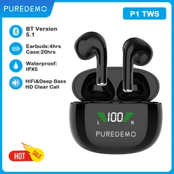 Wireless Bluetooth Headsets HiFi Deep Bass In Ear TWS Earphones Touch Control Sport Headphones Stereo Earbuds For Phone Android