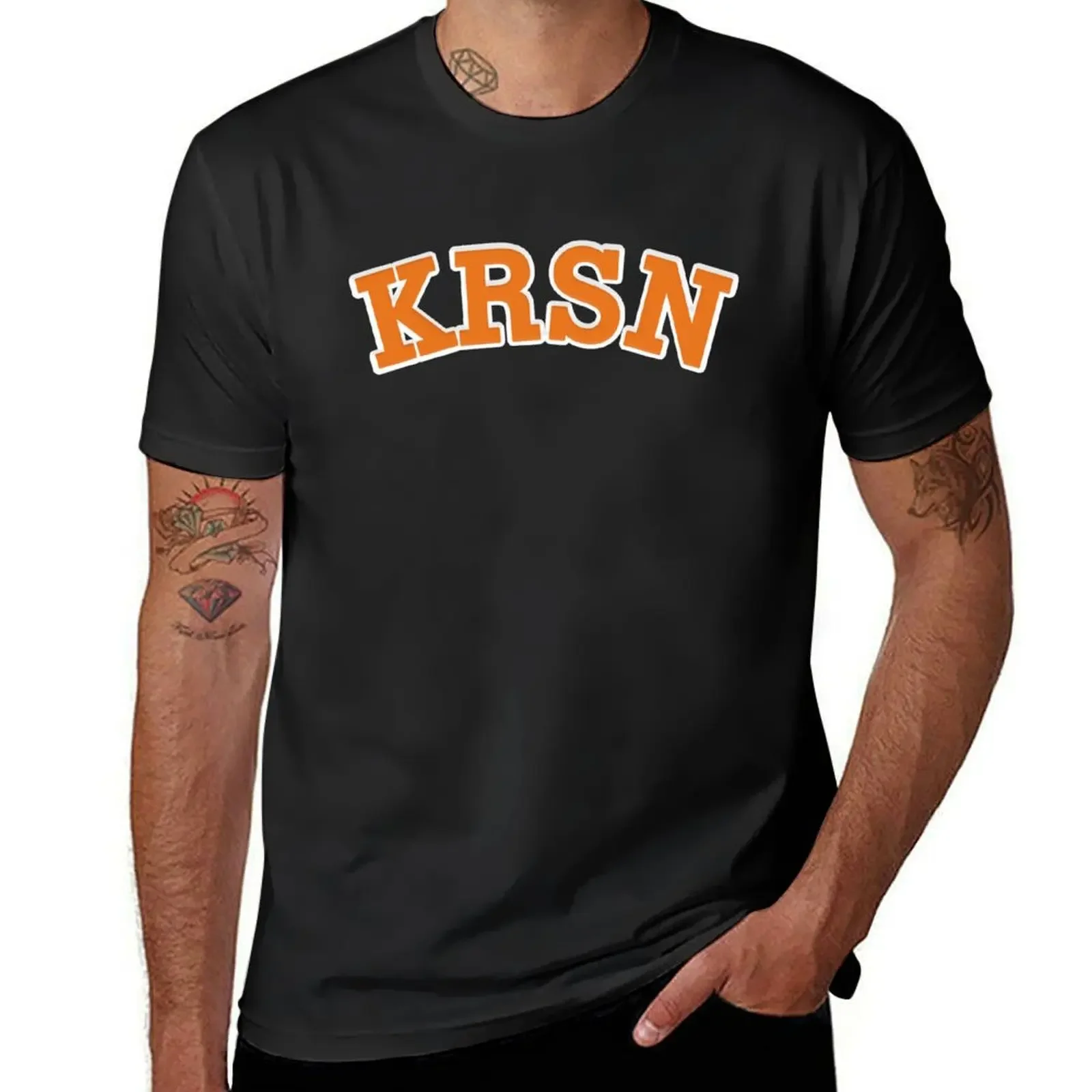 KRSN (karasuno) Orange T-Shirt vintage vintage t shirts baggy shirts graphic shirts clothes for men