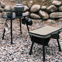 Tabouret pliant de camping en plein air avec sac de rangement, chaise légère, portable, poney, pique-nique, pêche, délit