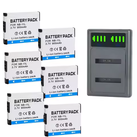NB-11LH 3.7V 900mAH NB 11L NB11L Camera Battery&amp;Dual Charger for Canon PowerShot A2300 IXUS240HS IXUS125HS IXUS155 IXUS145
