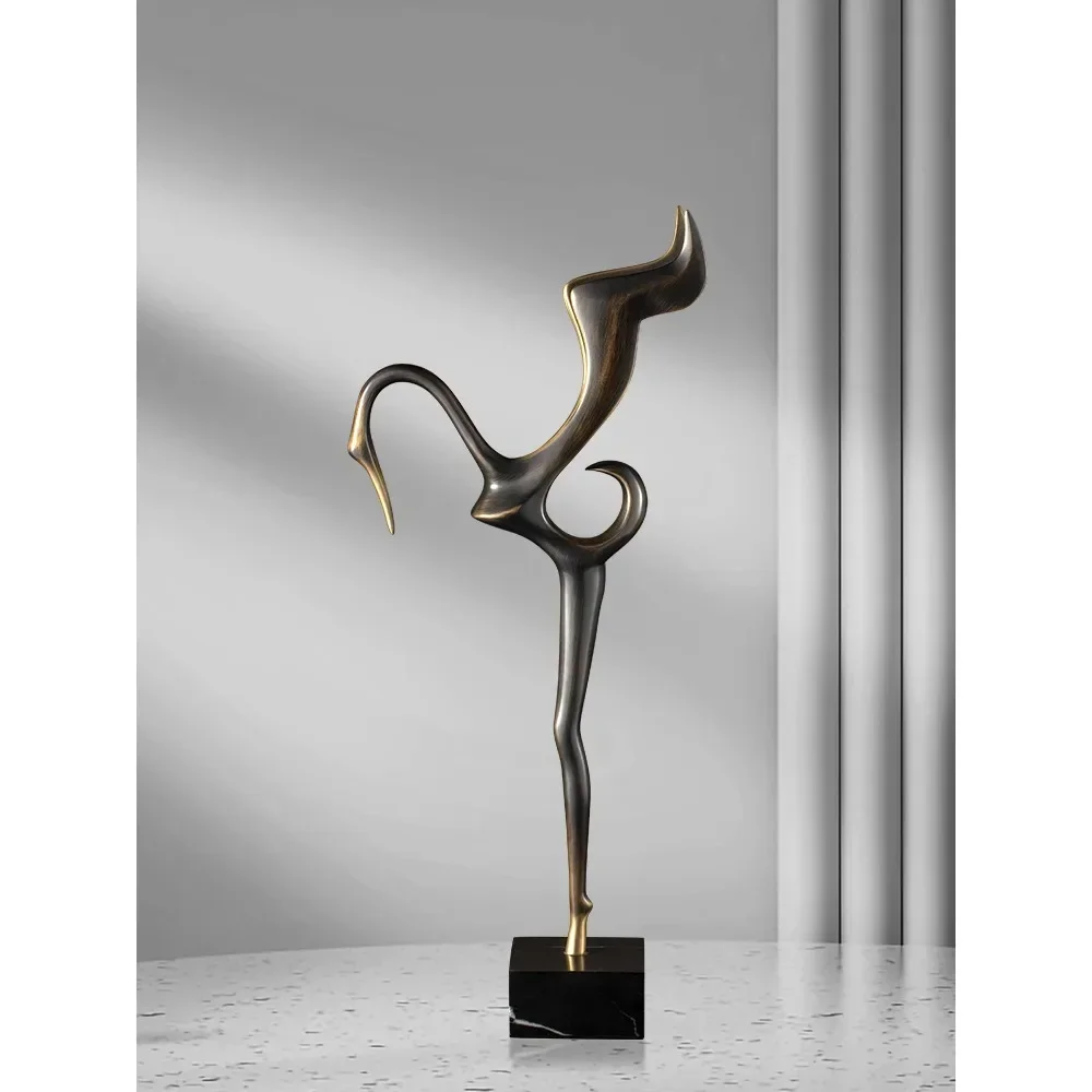

Creative light luxury high-end home living room wine cabinet decoration TV cabinet entrance high-end office desktop ornament