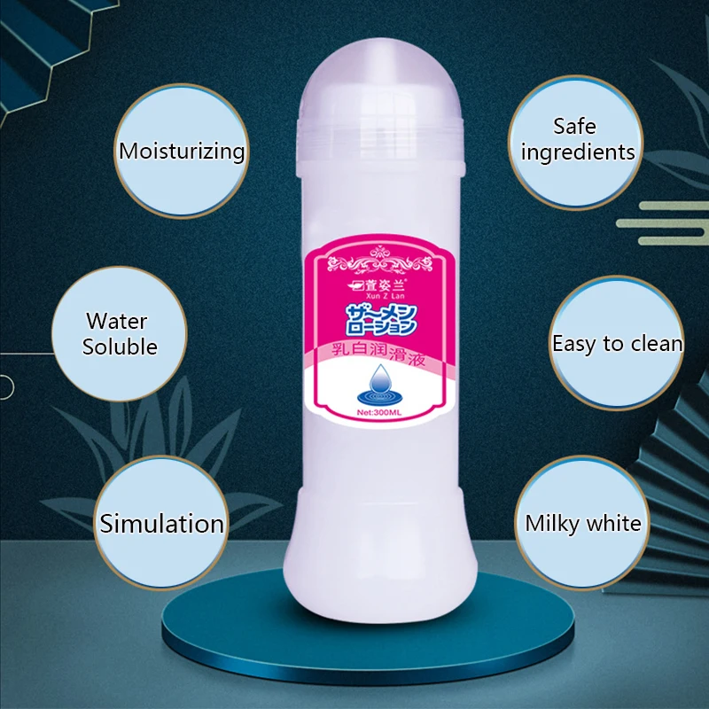 200/300/500ml Sex Viscous Lubricant,Milk-white Lubricating Oil for Vagina Anal,Water-soluble Lubricants for Adult Goods Sex Toys