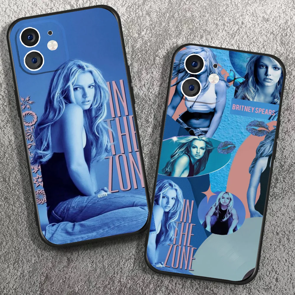 Britney Jean Spears Singer Phone Case For IPhone 16 15 14 13 Pro Max 11 12 Mini 2022 Black Silicone Cover