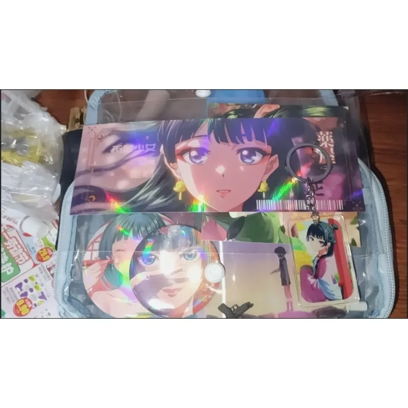 6 Pieces Anime Lucky Gift Bag Cartoon Cartoon Collection Bag Keychain Laser badge LOMO Card Postcard Laser Card Toy Gift