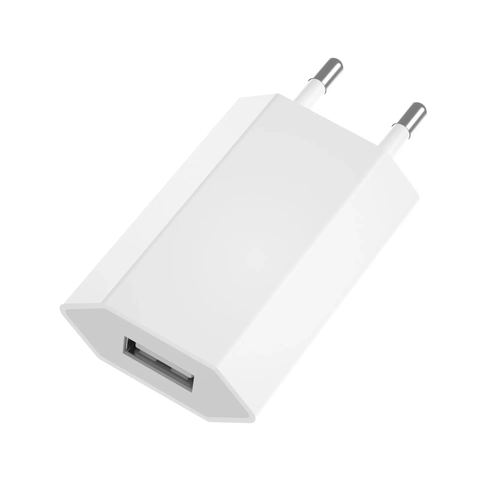 EU US Plug 5V 1A 5W USB Wall Charger For iPhone Samsung LG Moto Redmi Honor OPPO Realme VIVO USB-A Power Adapter Phone Charger