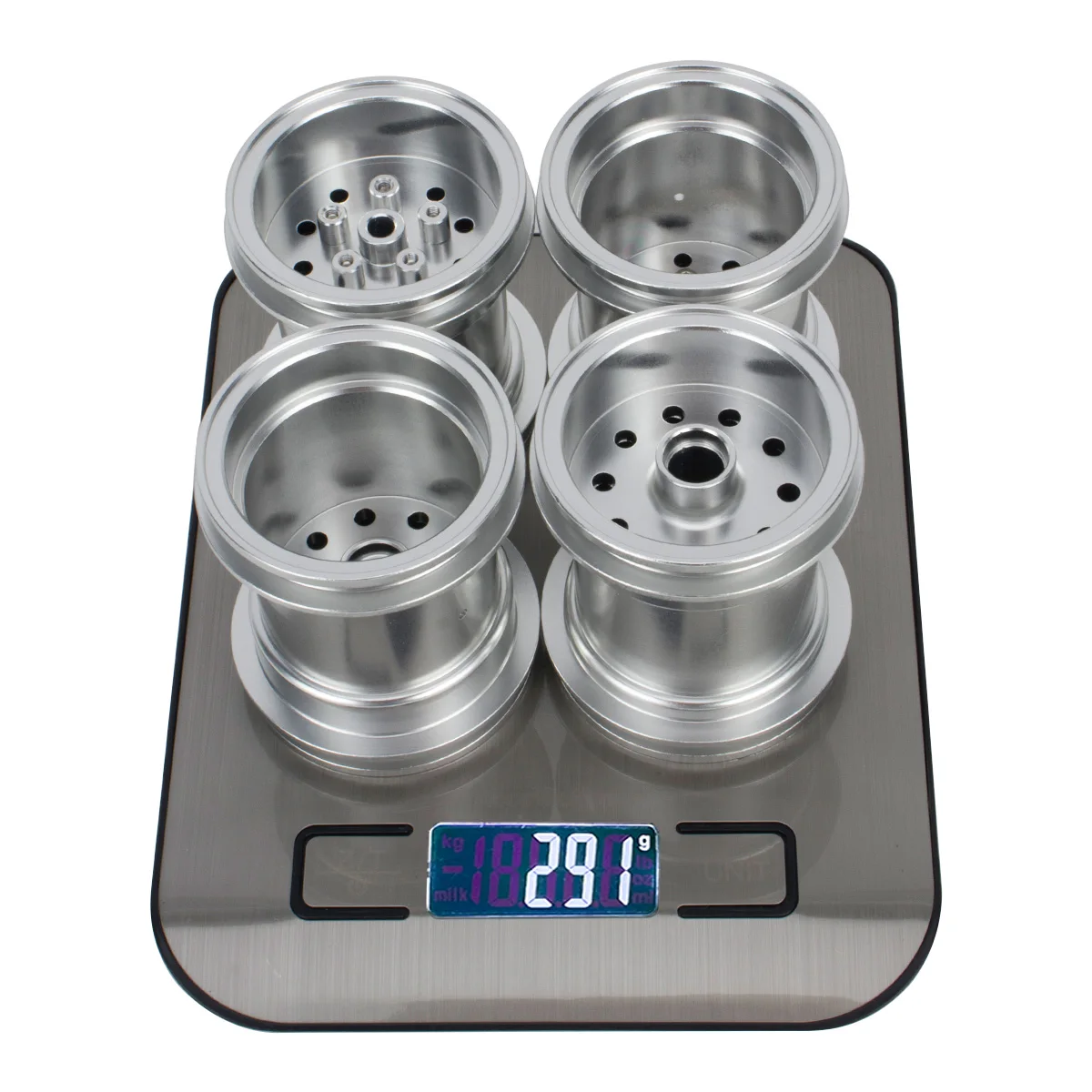 Aluminum Front Rear Wheel Rim Hub for Tamiya CW-01 Chassis Lunch Box Midnight Pumpkin Unimog 406 Upgrade Parts