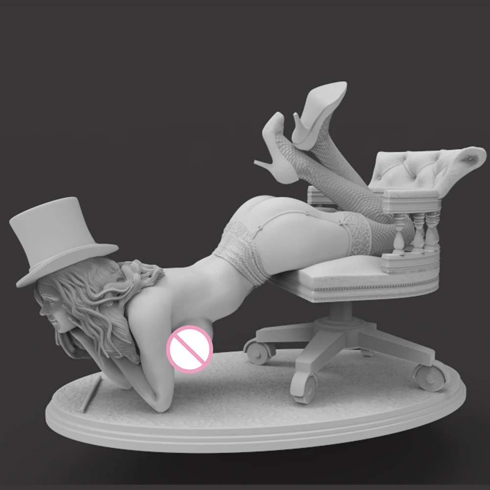 1:24 Belle Zatana FUTA, modelo impreso en 3d, Kit de modelo de figura sin pintar de resina NSFW, Kits Gk de garaje en miniatura, juguetes Diy sin montar