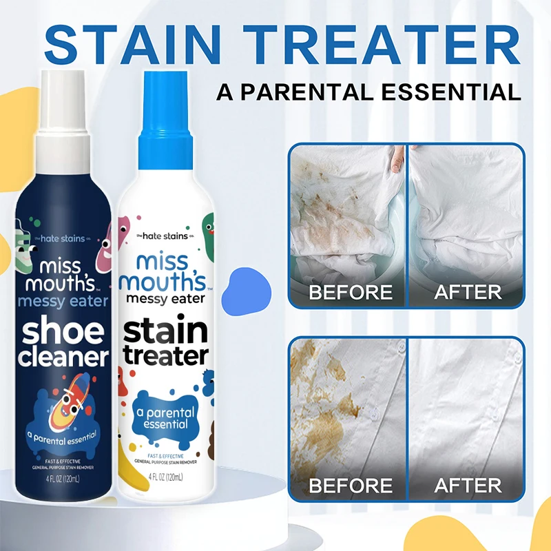 Quitamanchas de 120ML para ropa, espray portátil y quitamanchas de lavado para abrigo, espray para manchas de alfombras de tela, lejía de eliminación amarilla