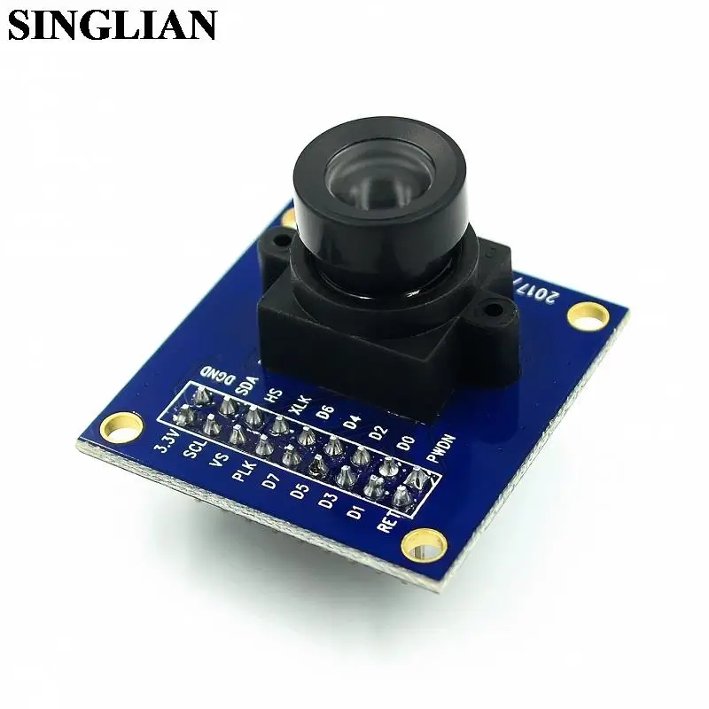 

OV7670 Camera Module OV7670 Module Supports VGA CIF Auto Exposure Control Display Active Size 640X480 For Arduino