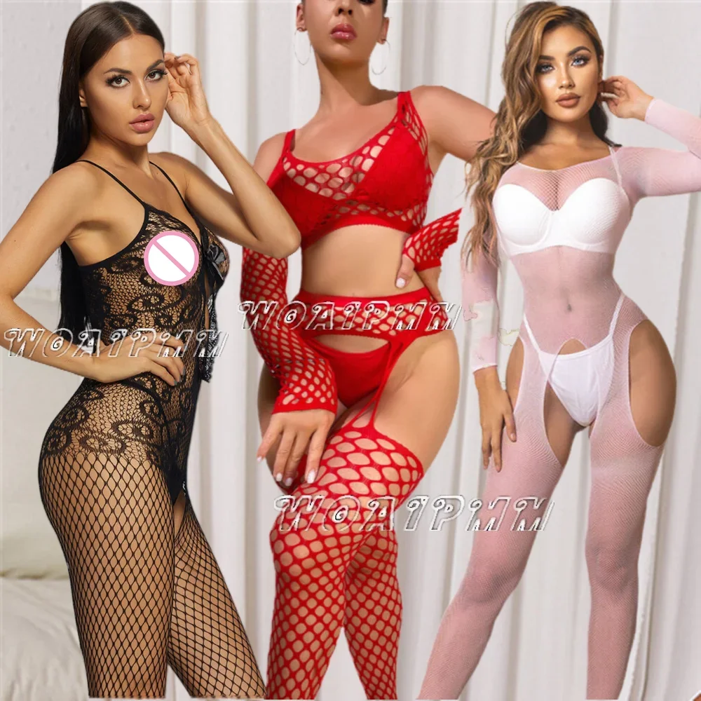 

Новые женские сексуальные рыболовные сети, костюм чулки для всего тела, женские эротические сетчатые полые прозрачные колготки, нижнее белье, одежда для сна
