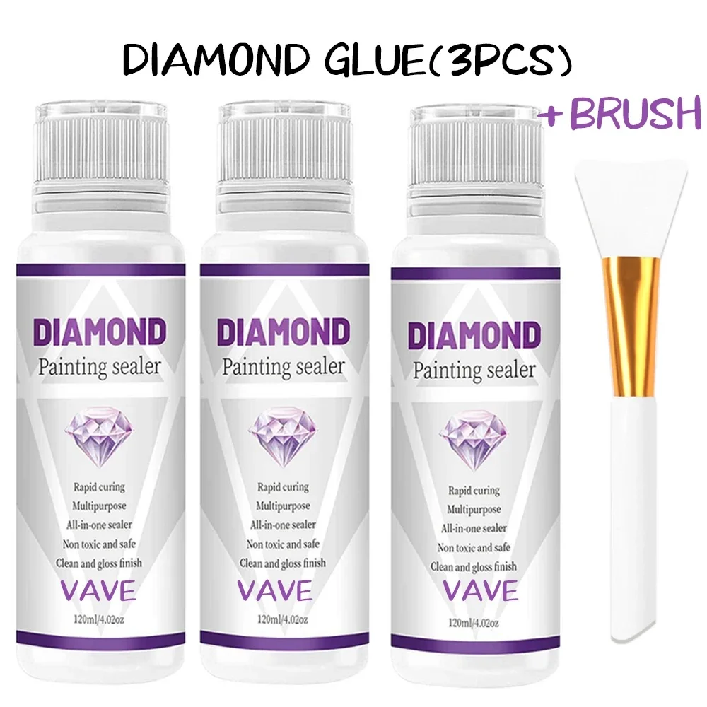 5d Diamond Painting Art Glue Permanent Hold Shine Effect Puzzle Sealer Sticky Diamond Embroidery Mosaic Glue Gel Akcesoria