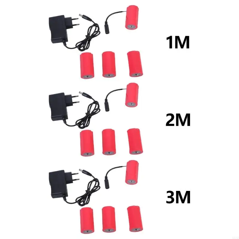 

462B 6V LR20 D Size Battery Power Supply Adapter for Instrument Desk Lamp Toy Wide Compatibility with 4pcs LR20 D Cells