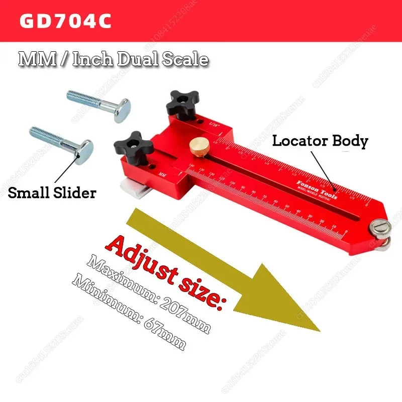 90/140mm Extended Thin Rip Jig Table Saw Jig Guide Saw Locator for Repeat Narrow Strip Cuts Works With Table Saw Router Band