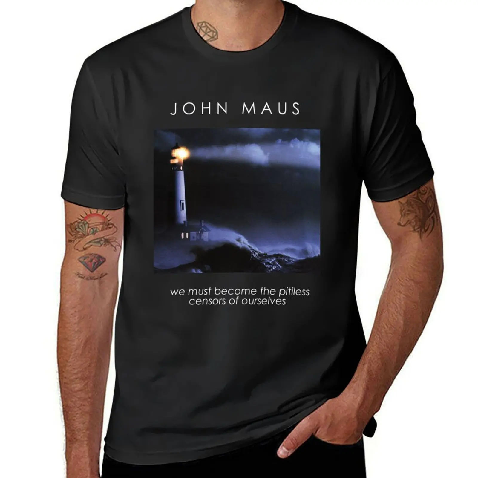 

JOHN MAUS [we must]- Limited Edition Perfect Gift T-Shirt kawaii clothes plain Men's cotton t-shirt