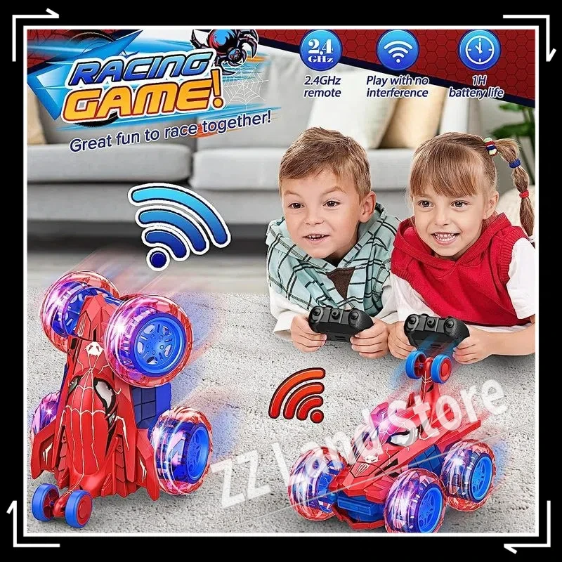 Children 2.4g Light Remote Control 360 Degree Technology Off-Road Boy Light Remote Control Dump Car Toy Kids Christmas Gift