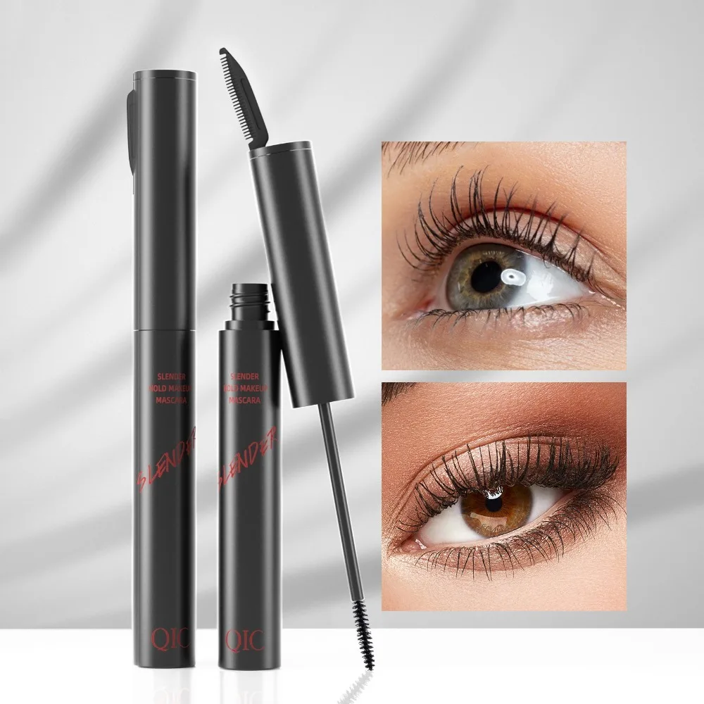 Mascara impermeabile a lunga durata Inchiostro nero Ciglia impermeabili Trucco Facile rimozione Mascara a prova di trasferimento ad asciugatura rapida Trucco per occhi