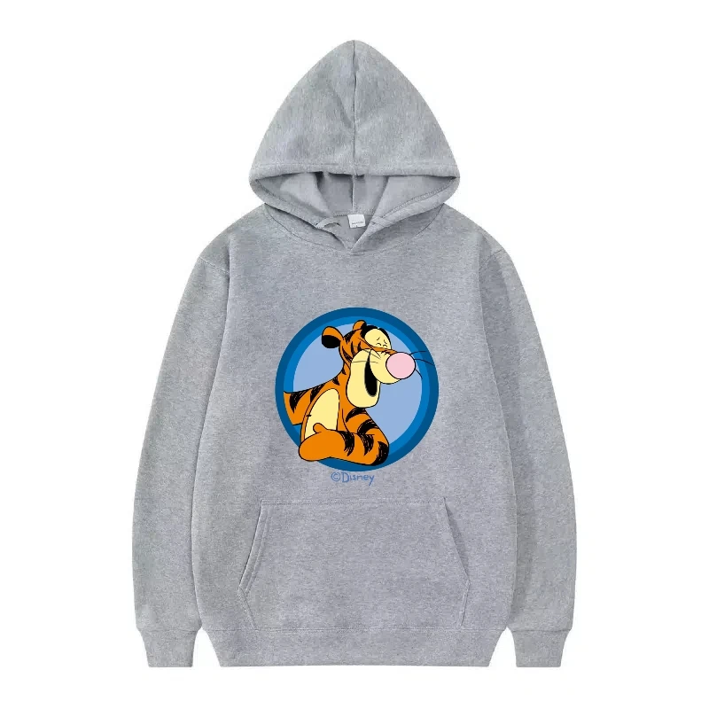 ديزني بوه الدب Eeyore نمط امرأة موضة فضفاضة رمادي الشتاء بلايز الملابس البلوفرات السيدات رخيصة Y2k هوديس الرجال بلوزات #1