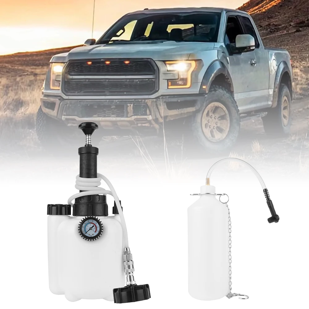 Hot Sell Protable 3L Large Capacity 1Set Brake oil replacement pot Car Brake Fluid Replacement Tool Brake Fluid Drained Bleeder