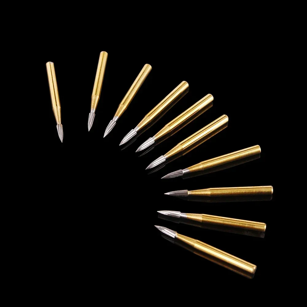 Стоматологические боры из титановой вольфрамовой стали, 10 шт./кор., для высокоскоростного наконечника (диаметр 1,6 мм)