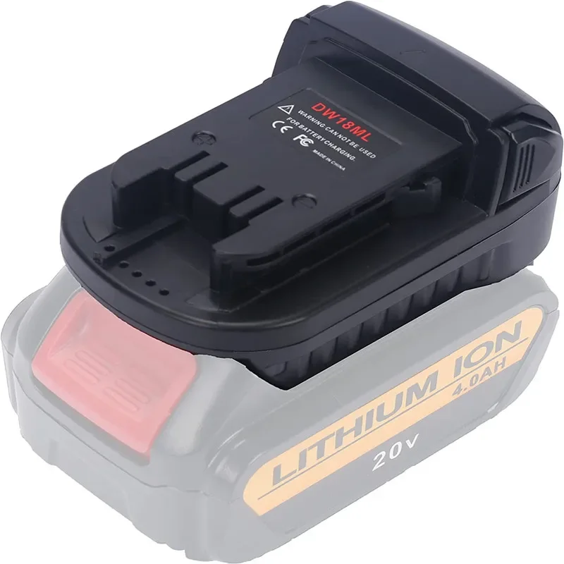 1Pcs DW18ML Battery Adapter Converts For Dewalt 18V Battery,Convert For Dewalt 20V Battery For Milwaukeee 18V Tool Use