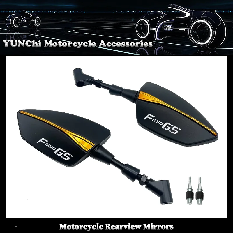 

For BMW F650GS 2000-2007 2003 2004 2005 2006 F650 F 650 GS Motorcycle Adjustabale Side Rearview Mirrors Universal Rearview With