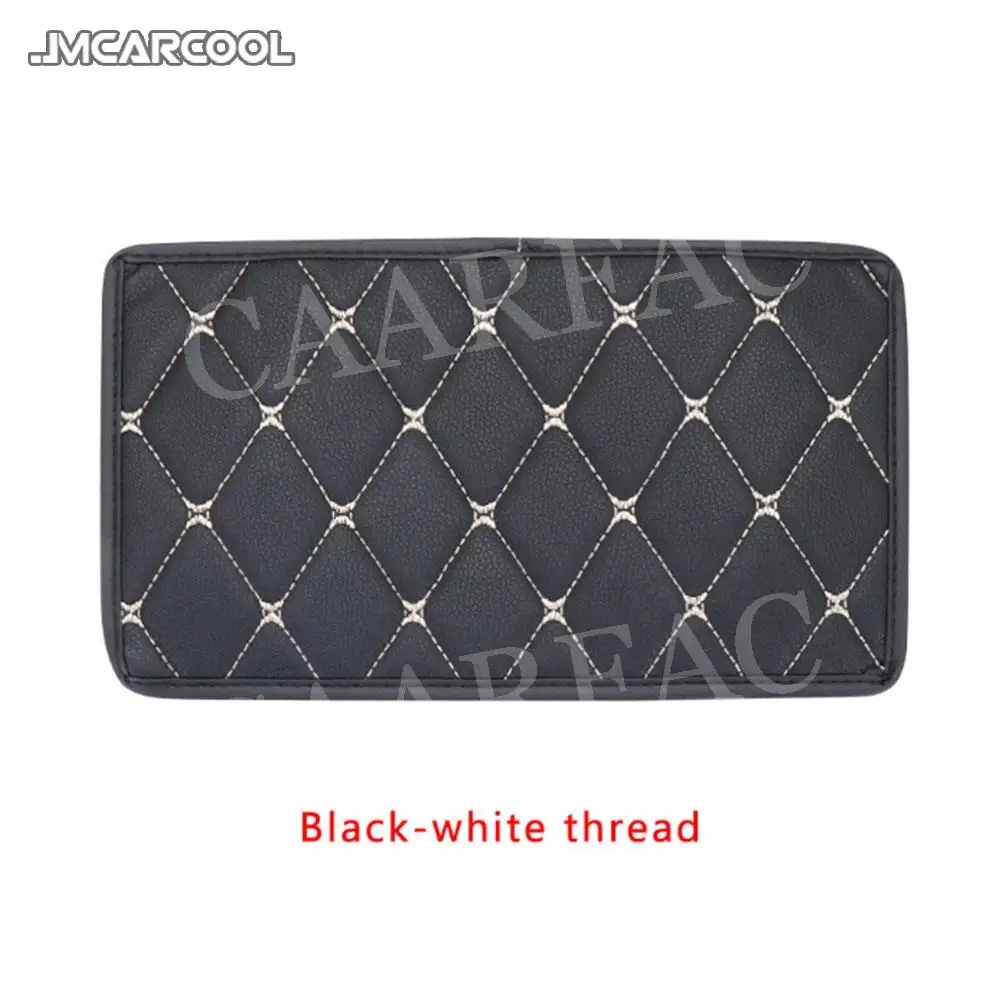 Seat Armrest Box Cover Leather Microfiber Leather General-Purpose Modified Interior Decoration For Universal Car