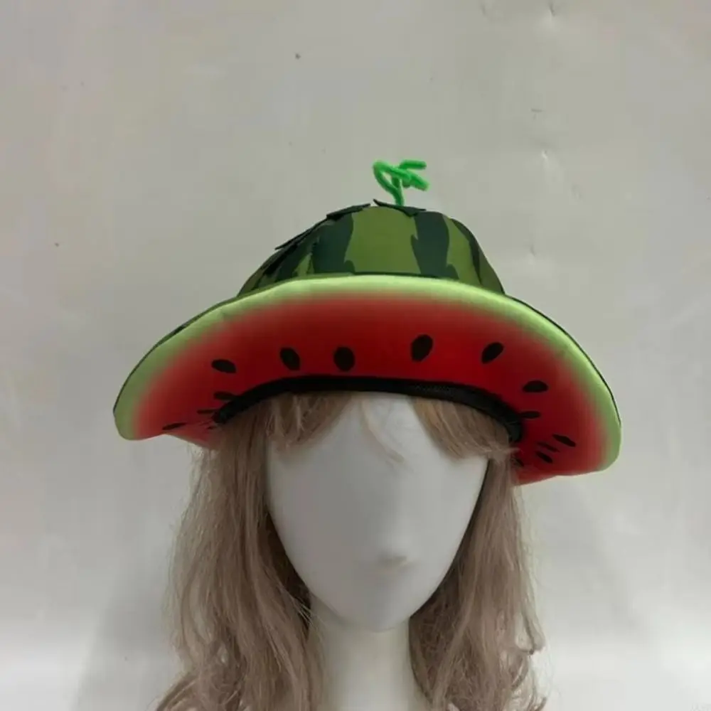 Geschenk, Kreativität, Wassermelonen-Hut, niedliche, weiche Halloween-Mütze, bequemer, lustiger Fischerhut für Kinder