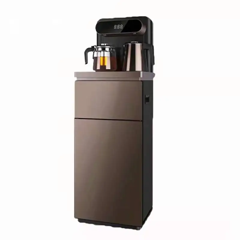 Automatic Tea Table Bottle Loading Bottom-Mounted Water Dispenser Cold Hot Water Vending Hook Tea Bar Machine