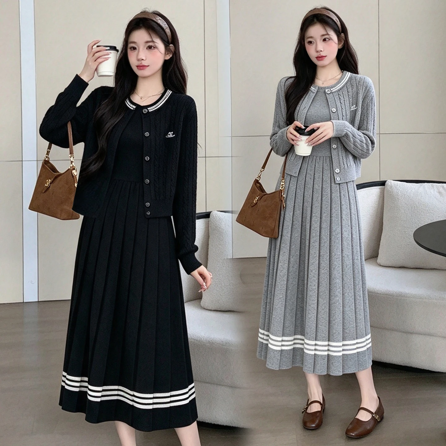 ensemble-cardigan-et-robe-en-tricot-pour-femmes-enceintes-style-automne-hiver-coupe-decontractee-a-la-francaise-taille-ample-coton-doux-manches-longues-jupe-midi